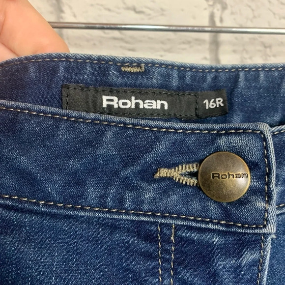 Rohan Women’s Straight Leg Blue Jeans Sun Protective Clothing UPF 40+ Size  16R - Picture 3 of 9